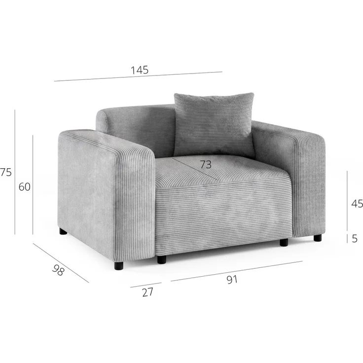 Sofaset Designersofas MEGAN 3-2-1 in Stoff Salvador Schwarz – Bild 2
