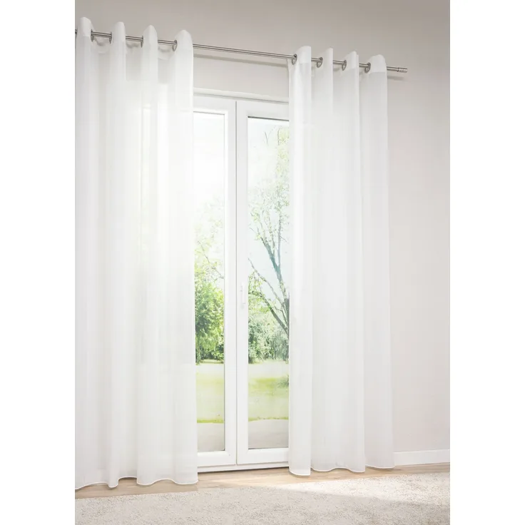 Lysel - Ösenschal Esira #1W in den Maßen (B x H): 144cm x 245cm in Cremeweiß/weiß