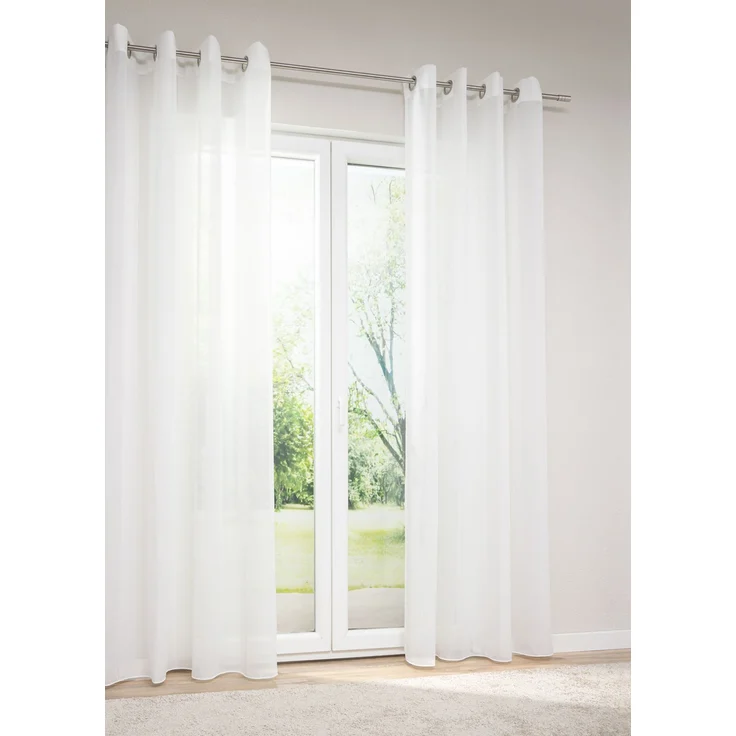 Lysel - Ösenschal Esira #1W in den Maßen (B x H): 144cm x 245cm in Cremeweiß/weiß – Bild 1