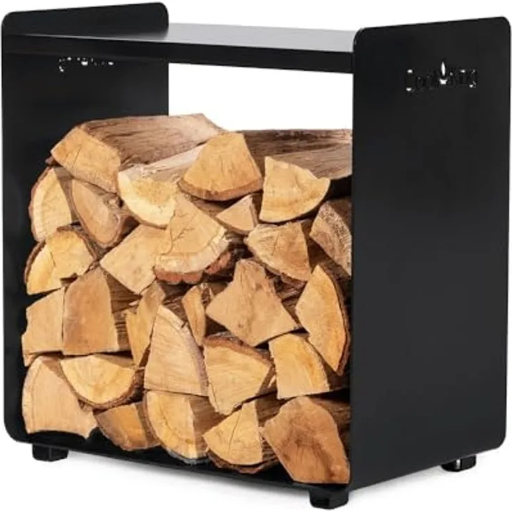 CookKing Stahl Kaminholzregal Fuego 50 | Schwarz |