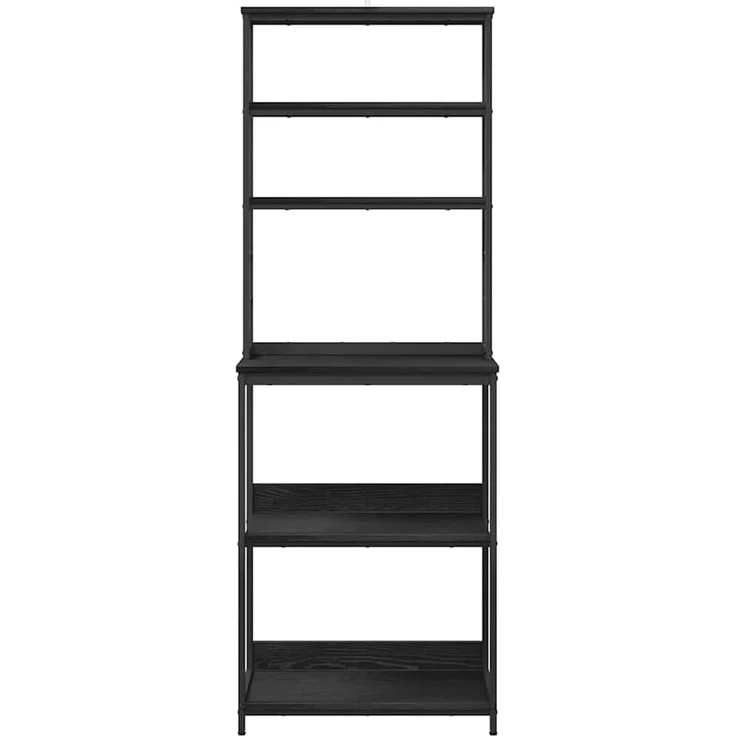 vidaXL Küchenregal Schwarz Eichen-Optik 60 x 40 x 168 cm Holzwerkstoff 883880 – Bild 5