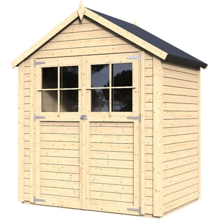 Alpholz Gerätehaus Osterbek Gerätehaus aus Holz Geräteschrank mit 14 mm Wandstärke Gartenhaus mit Montagematerial – Bild 3