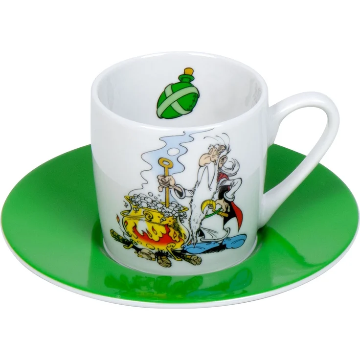 KÖNITZ 1150532055 Espressotasse Asterix Espresso ist fertig! 85 ml, Porzellan – Bild 3