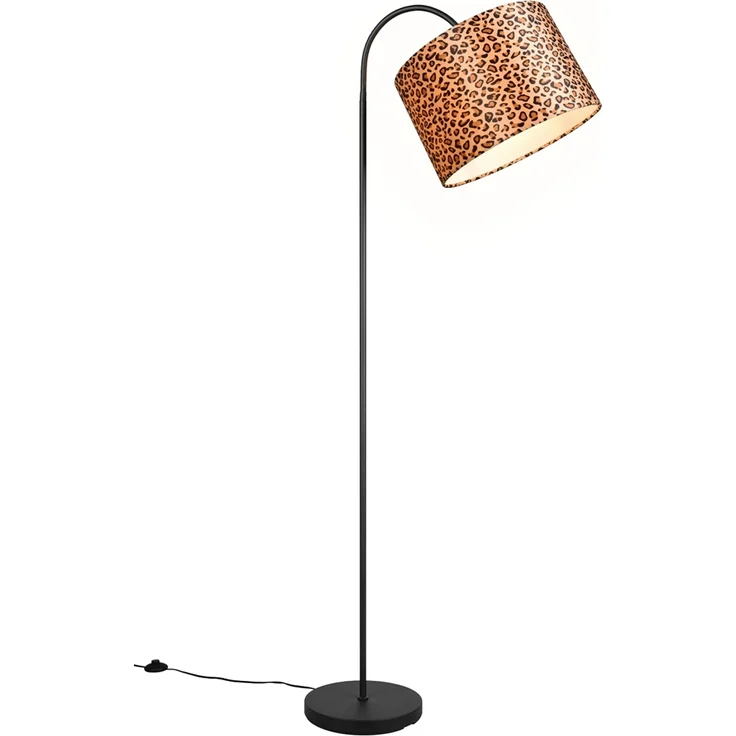 Stehlampe PARDINA mit Stoffschirm Leopardenmuster, Höhe 156cm – Bild 2