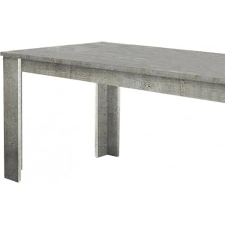 Dmora - Ausziehbarer Tisch Nanni, ausziehbare Konsole für bis zu 10 Sitzplätze, ausziehbare Konsole 100 % Made in Italy, 140/190 x 90 x 75 cm, grauer Marmor – Bild 8