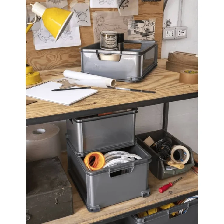 Curver Aufbewahrungsbox Unibox L 30L Grau 443867 – Bild 3