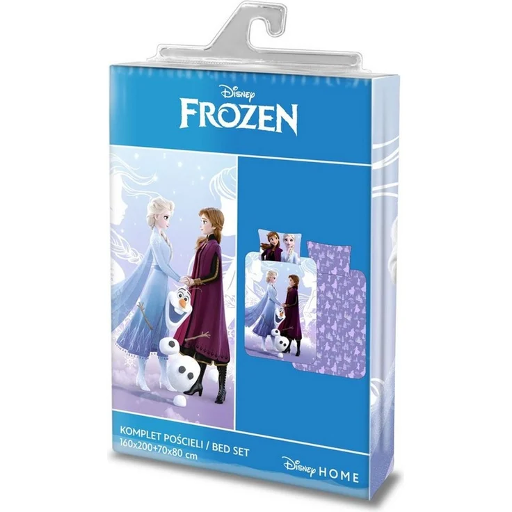 Disney Frozen Bettwäsche Kinder-Bettwäsche „Frozen – Anna, Olaf & Elsa“ 160x200 + 70x80, 100 – Bild 2