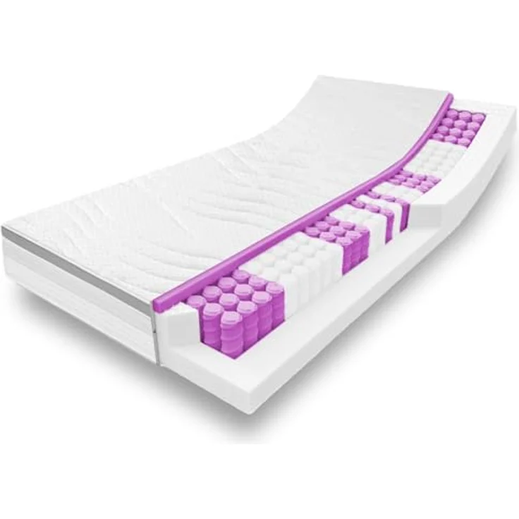 7 Zonen ergonomische Taschenfederkernmatratze Sleezzz Diamond T1000 90 x 200 cm, Höhe 23 cm, Härtegrad H2/H3, 1000 Federn/2m² – Bild 8