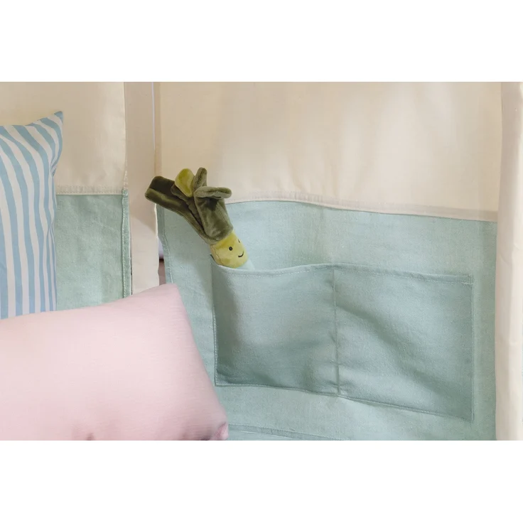 Pinolino 'Pavillon Yuma' Zelt, Baumwolle / Polyester, Blau / Beige, 124 x 124 x 142 cm – Bild 6