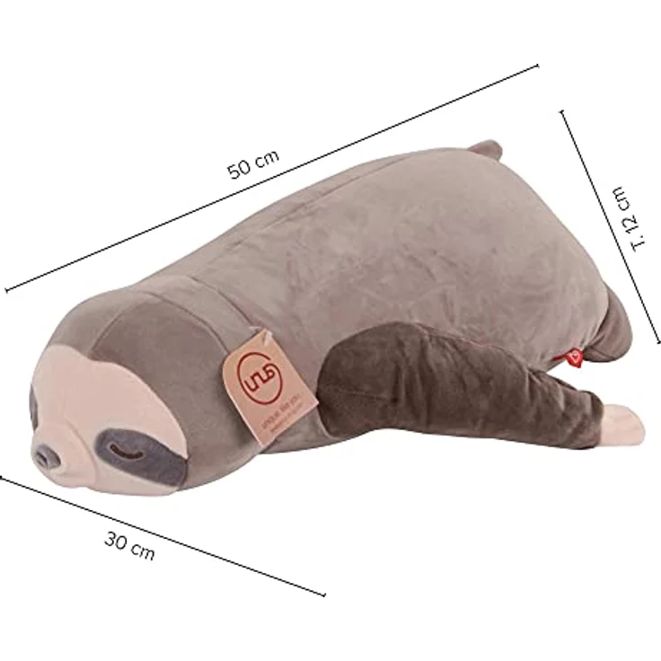UNUS HOME Aufbewahrungsbox Faultier Kissen (1 St, 50 cm), Lagerungskissen Stillkissen Kissen für Kinder Dekoration extrem weich – Bild 9