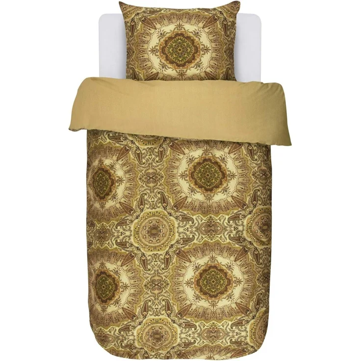 Essenza Bettwäsche Cadiz golden yellow Satin, 155x220 cm – Bild 1