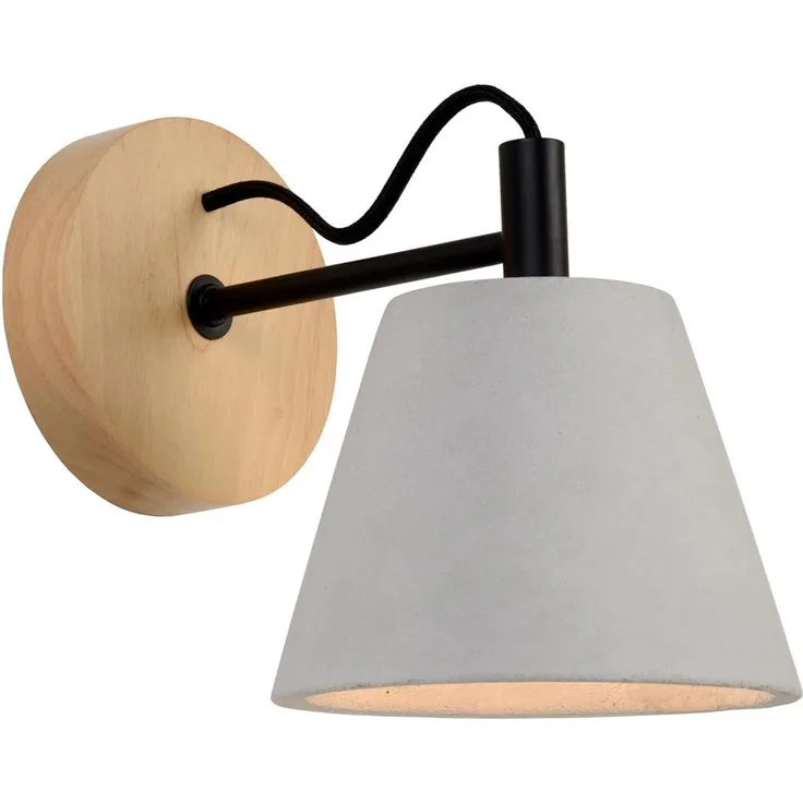 Lucide Wandleuchte Lucide POSSIO grau Wandleuchte aus Holz 03213/01/41