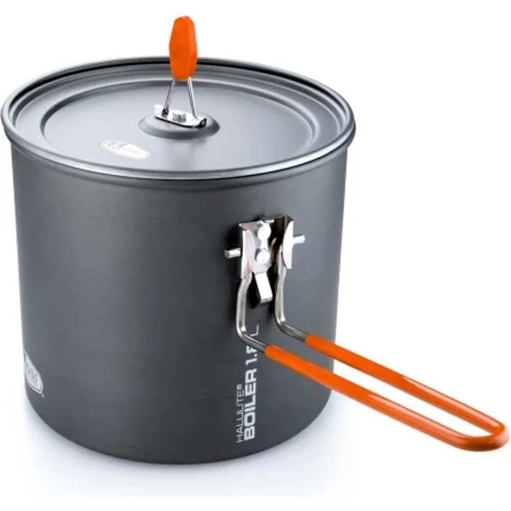 GSI Outdoors Halulite Topf Aluminium 1 8 l Grau Orange Aluminium