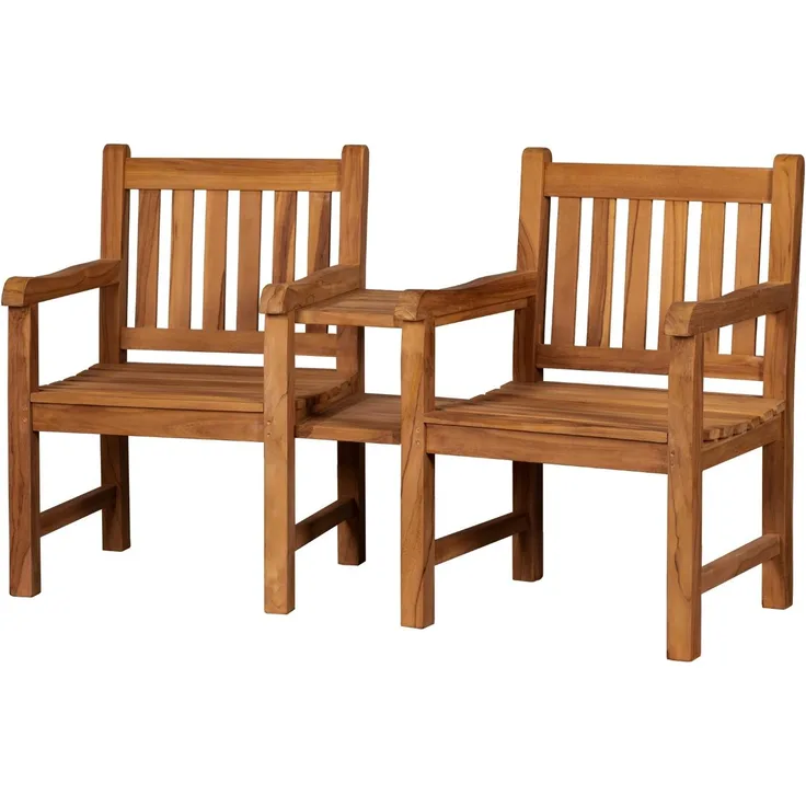 Teakholz Feierabendbank - bene living - Zweisitzer 160 cm