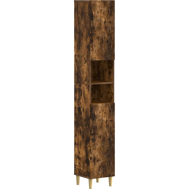 vidaXL 3-teiliges Badezimmer-Schranksystem DELFT Räuchereiche 3417869 – Bild 3