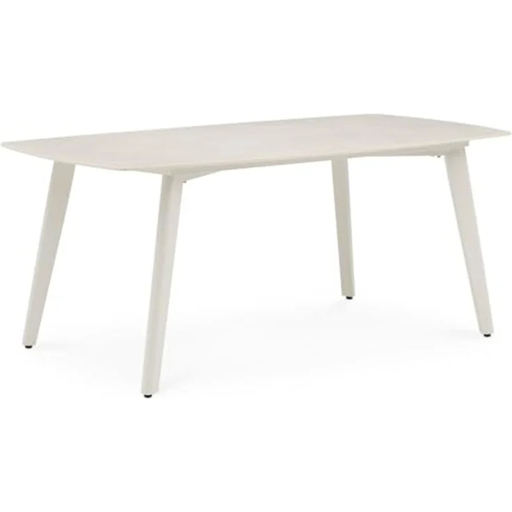 IDIMEX Garten-Essgruppe SELI, Sitzgruppe Wetterfest mit Steinplatte und Rope-Rückenlehne cremeweiß – Bild 5