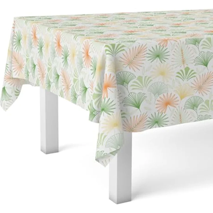 Martina Home Wachstuchtischdecke, Palmengrün, 140x140 cm – Bild 2