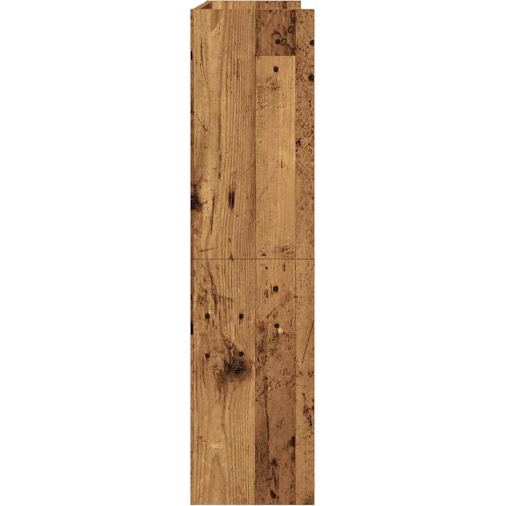 vidaXL Schuhregal Altholz-Optik 80x25x100 cm Holzwerkstoff 859903 – Bild 4