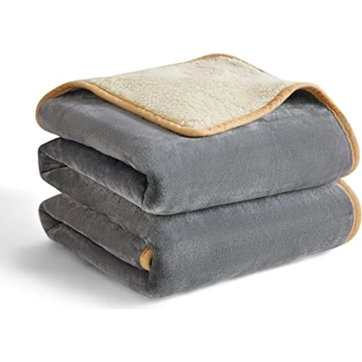 Lesure wasserdichte Hundedecke Grosse Hunde - 100x120 cm Outdoor Hundedecke waschbar, Hundedecke Sofaschutz aus Sherpa Fleece, Katzendecke weich, grau – Bild 2
