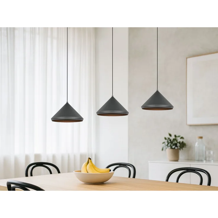 Trio LED-Pendelleuchte Laguna 200 x 70 cm warmweiß-neutralweiß schwarz – Bild 1