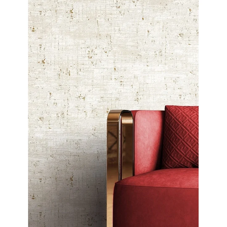 Newroom Vliestapete, Taupe Tapete Modern Used-Look - Mustertapete Loft Tapete Grau Beige Industrial Beton Metallic für Schlafzimmer Wohnzimmer Küche – Bild 3