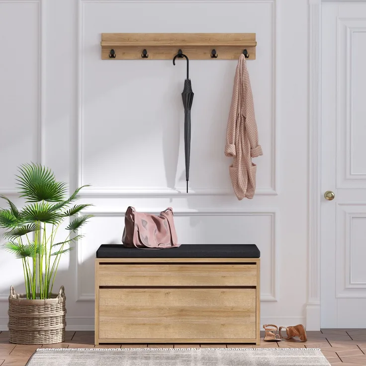 Skye Decor Garderobenständer 100% MELAMINE COATED PARTICLE BOARD, 42 cm x 35 cm x 80 cm G4020