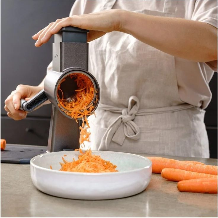 zyliss Trommelreibe Gourmet Zubehör, Edelstahl, (1-St), Juliennetrommel ideal für Obst und Gemüse im Julienne-Stil – Bild 3