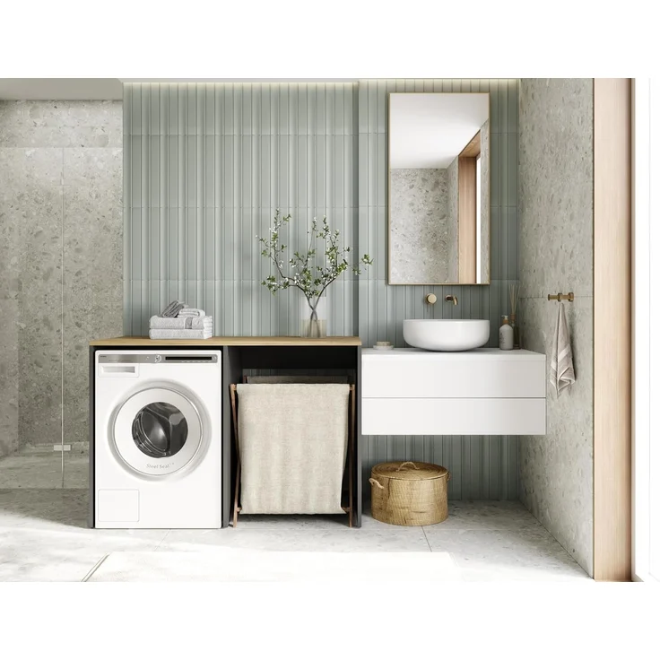 Platan Room Waschmaschinenumbauschrank DORA Waschmaschinenschrank 130 cm breit Überbauschrank Waschmaschine oder Wäschetrockner Schrank für Bad – Bild 6