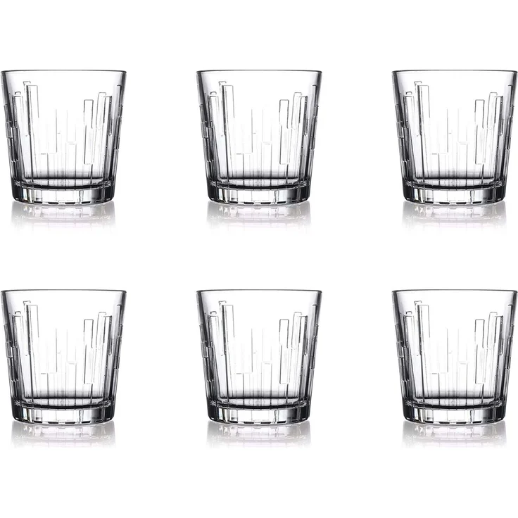 Hermia Concept 'PB-520234' Whiskygläser-Set (6-teilig), Transparent, 8,9 x 8,9 x 8,9 cm, 300 ml – Bild 6