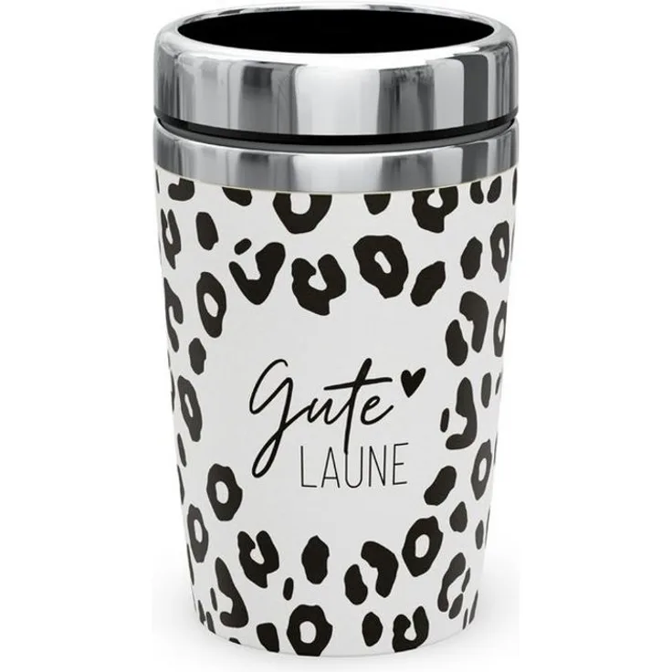 Thermobecher Thermokaffeebecher To Go 240ml la vida "Gute Laune" 388573