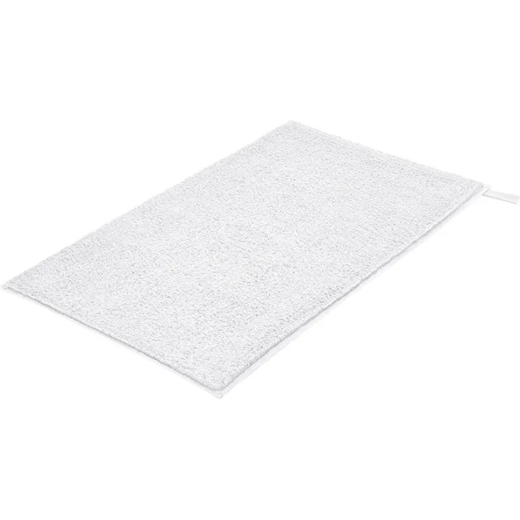 Kleine Wolke Badematte Vita, Höhe 12 mm, rutschhemmend beschichtet, fußbodenheizungsgeeignet, Baumwolle, rechteckig, Badteppich, Uni Farben, mit Schlaufe