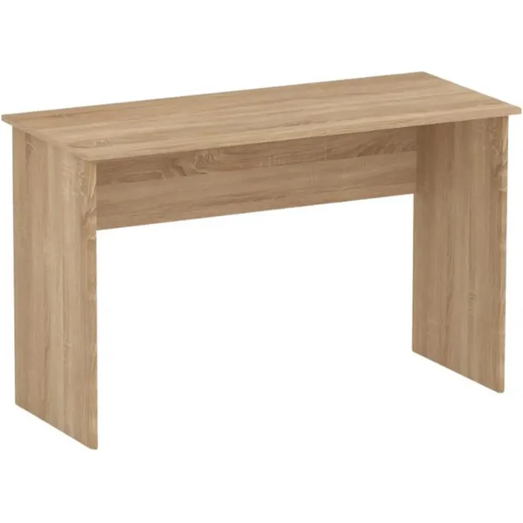 Sleepyshop24 Schreibtisch 90 cm - Modernes Computer Schreibtisch Weiß - Großer Arbeitstisch für Home Office, Kinderzimmer, Studenten - Stabiler PC Tisch, platzsparend 90x75x51 (Sonoma) – Bild 3