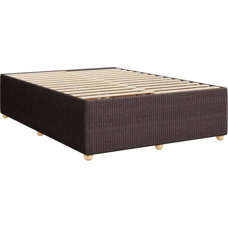 vidaXL Boxspringbett mit Matratze Dunkelbraun 140x190 cm Stoff 3287461 – Bild 10