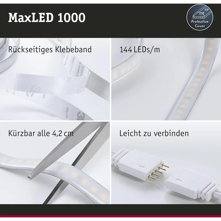 Paulmann No. 70553 MaxLED 1000 Stripe beschichtet 2,5m 6500K IP44 Protect Cover – Bild 4