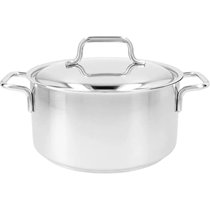 Demeyere Apollo 7 Bratentopf mit Deckel 20 cm, 18/10 Edelstahl