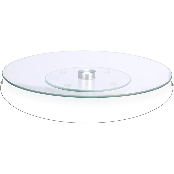 Relaxdays Drehbare Tortenplatte Glas – Bild 6