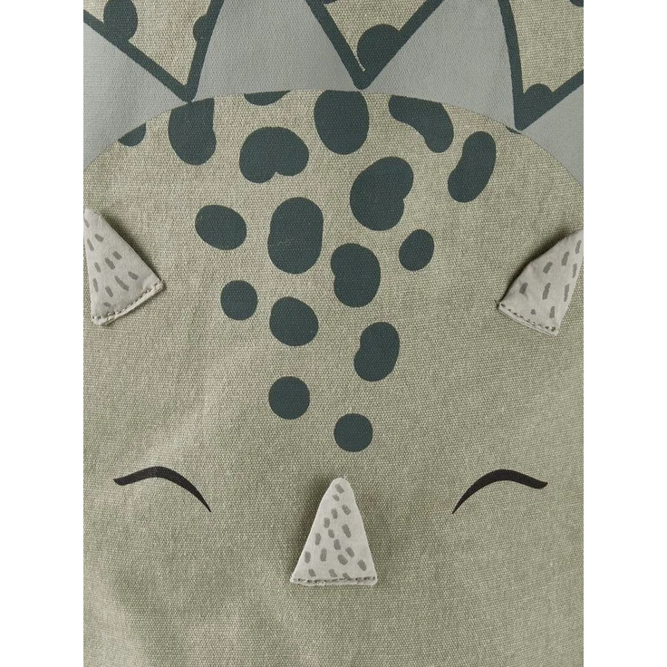 VERTBAUDET Kinderzimmer Aufbewahrungskorb XL „Kleiner Dino“ blau/grün ONE SIZE – Bild 2
