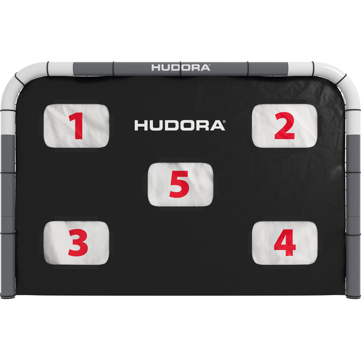 Hudora 'RoCo 180' Fußballtor mit Torwand, Stahl schwarz, 180x120 cm – Bild 4