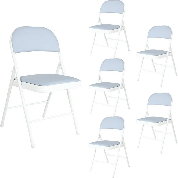 HTI-Living Klappstuhl Klappstühle 6er Set Wedigo Grau (Set, 6 St), Küchenstuhl Campingstuhl Bestuhlung Events – Bild 1