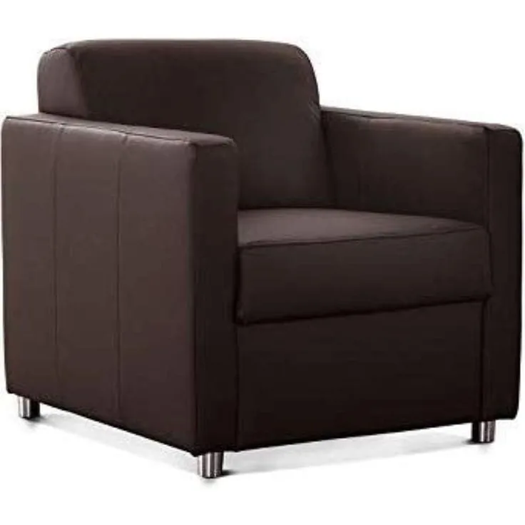 CAVADORE Corianne Sessel, mit Federkern, Ledersessel Design, 78 x 80 x 83, Echtleder: dunkelbraun