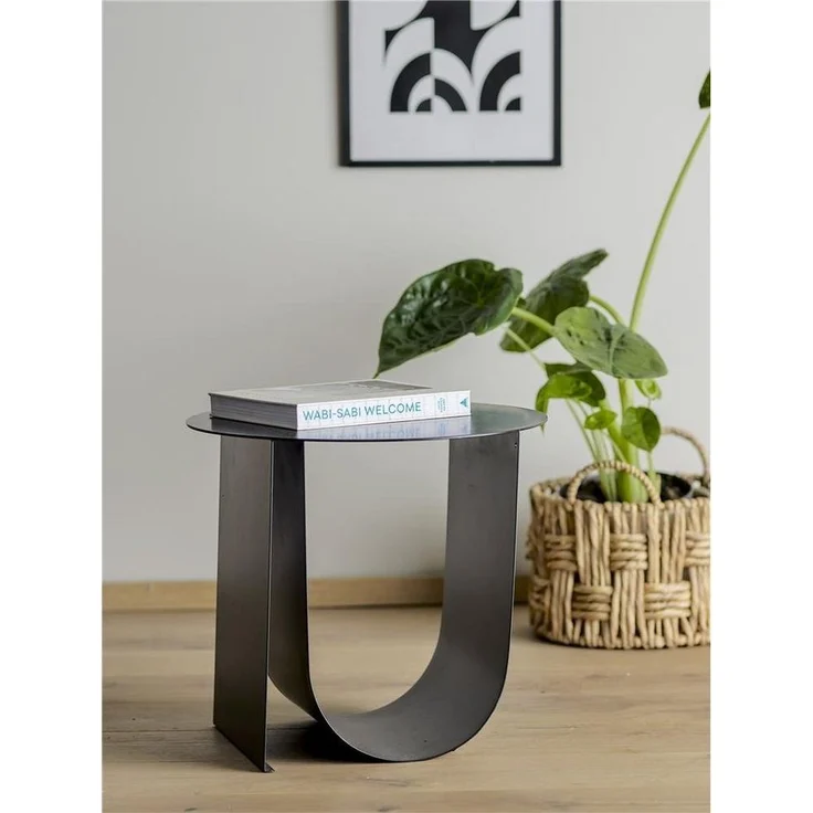 Bloomingville Beistelltisch Cher, Schwarz Metall 43x38cm modernes schlichtes Design – Bild 3