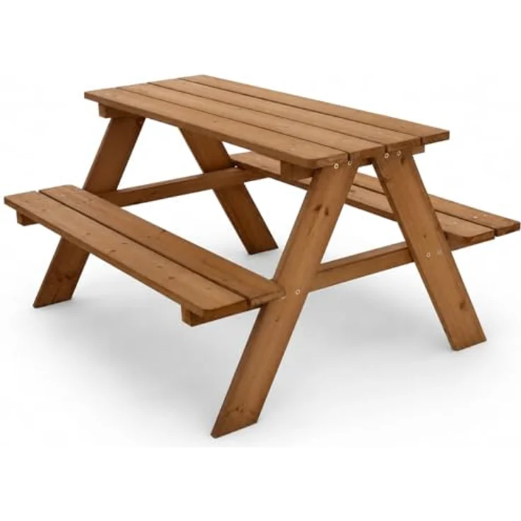 HAGO Garten-Kindersitzgruppe, Sitzset aus Tannenholz, robust und sicher mit abgerundeten Kanten, 1-tlg. – Bild 2