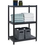 3 Ebenen Regal - Industrial Design Metallregal 61x41x90cm Schwarz