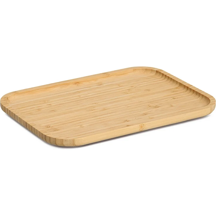 ZELLER 25657 Serviertablett aus Bambus, ca. 33 x 24 x 1,5 cm – Bild 1