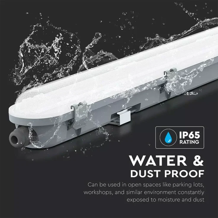 LED Wannenleuchte, Wasserfest, 4320lm, neutralweiß, L 120cm – Bild 7