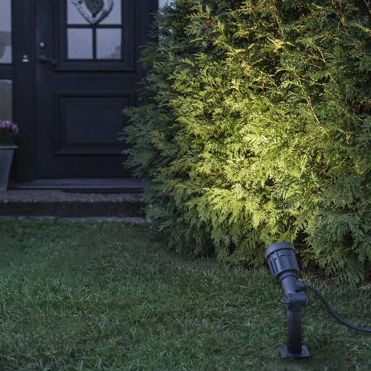 LED Garten Spot ,Outdoor LED Spotlight', Netzbetrieb, schwarz, IP65, H 19cm – Bild 3