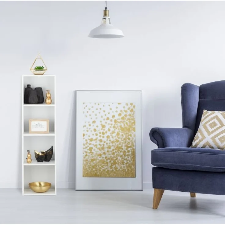 Weißes Bücherregal – Bild 5