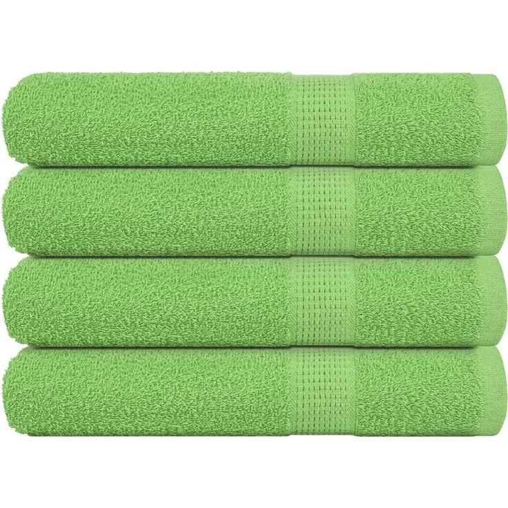 vidaXL Saunatücher FROGN 4 Stk. Apfelgrün 80x200 cm 360 g/m² 137032 – Bild 1