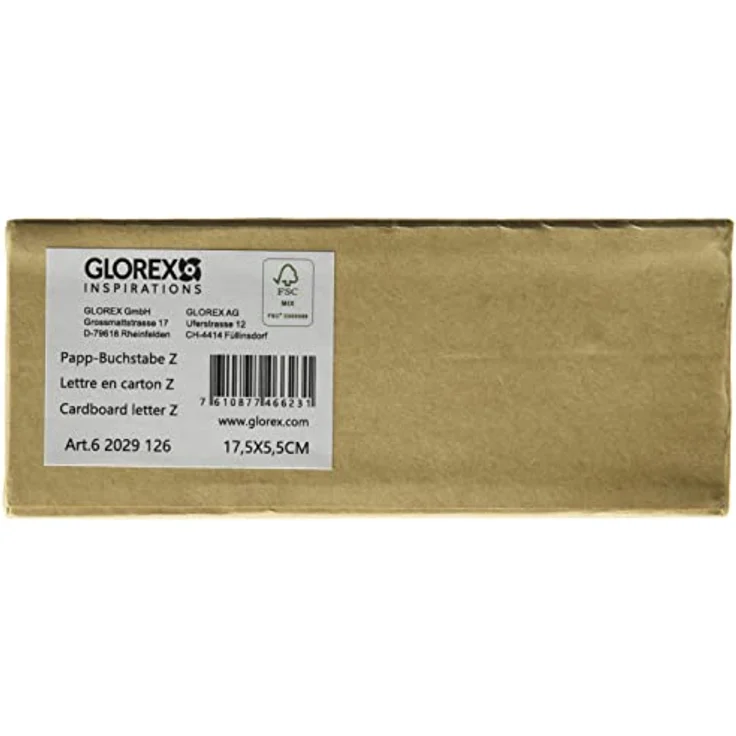 Glorex Papp-Buchstabe Z 17,5 x 5,5 cm – Bild 5