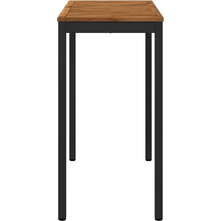 vidaXL Gartenbar-Tisch Natürlich und Schwarz 108,5 x 55 x 105 cm 901340 – Bild 3